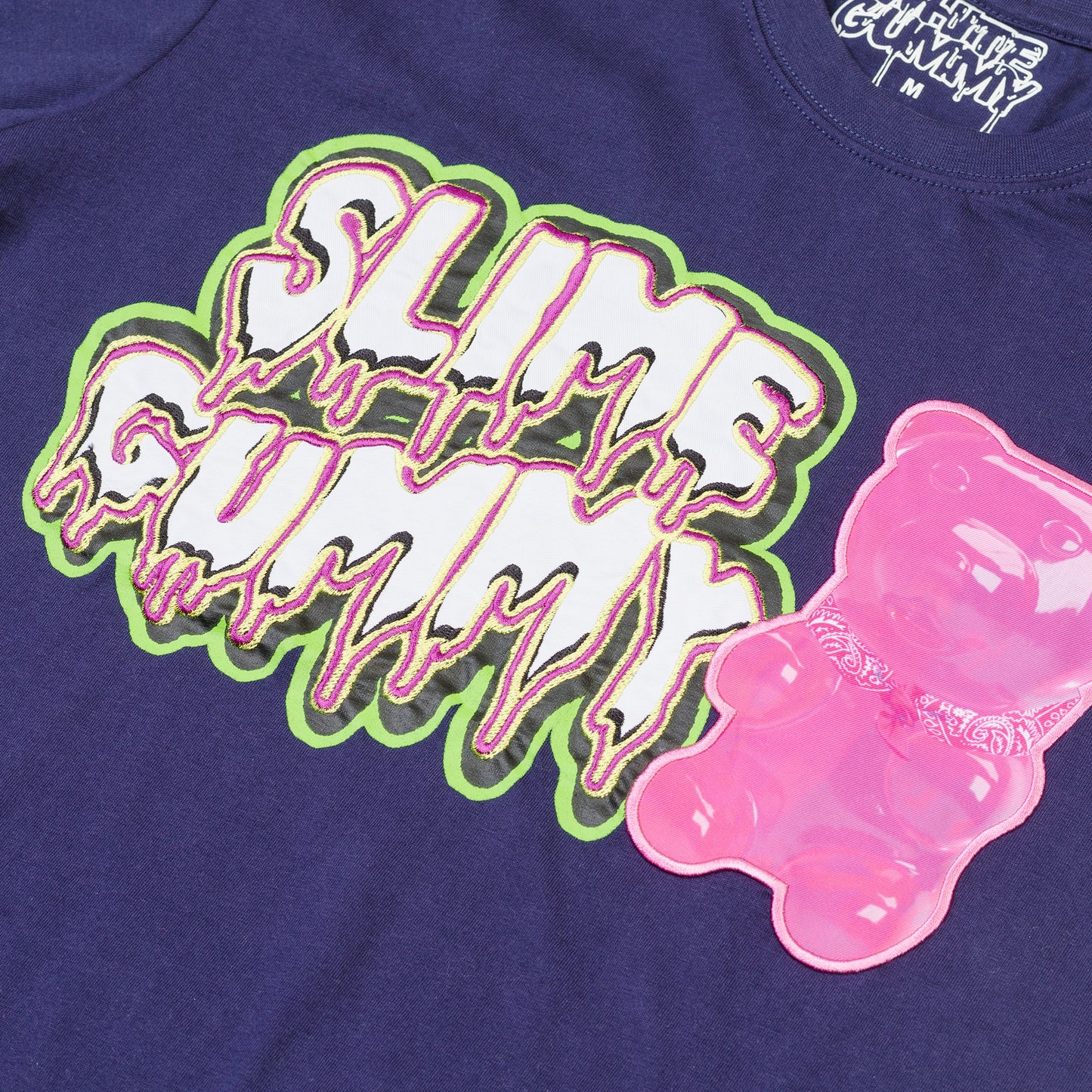 SLIME GUMMY TEE - NAVY
