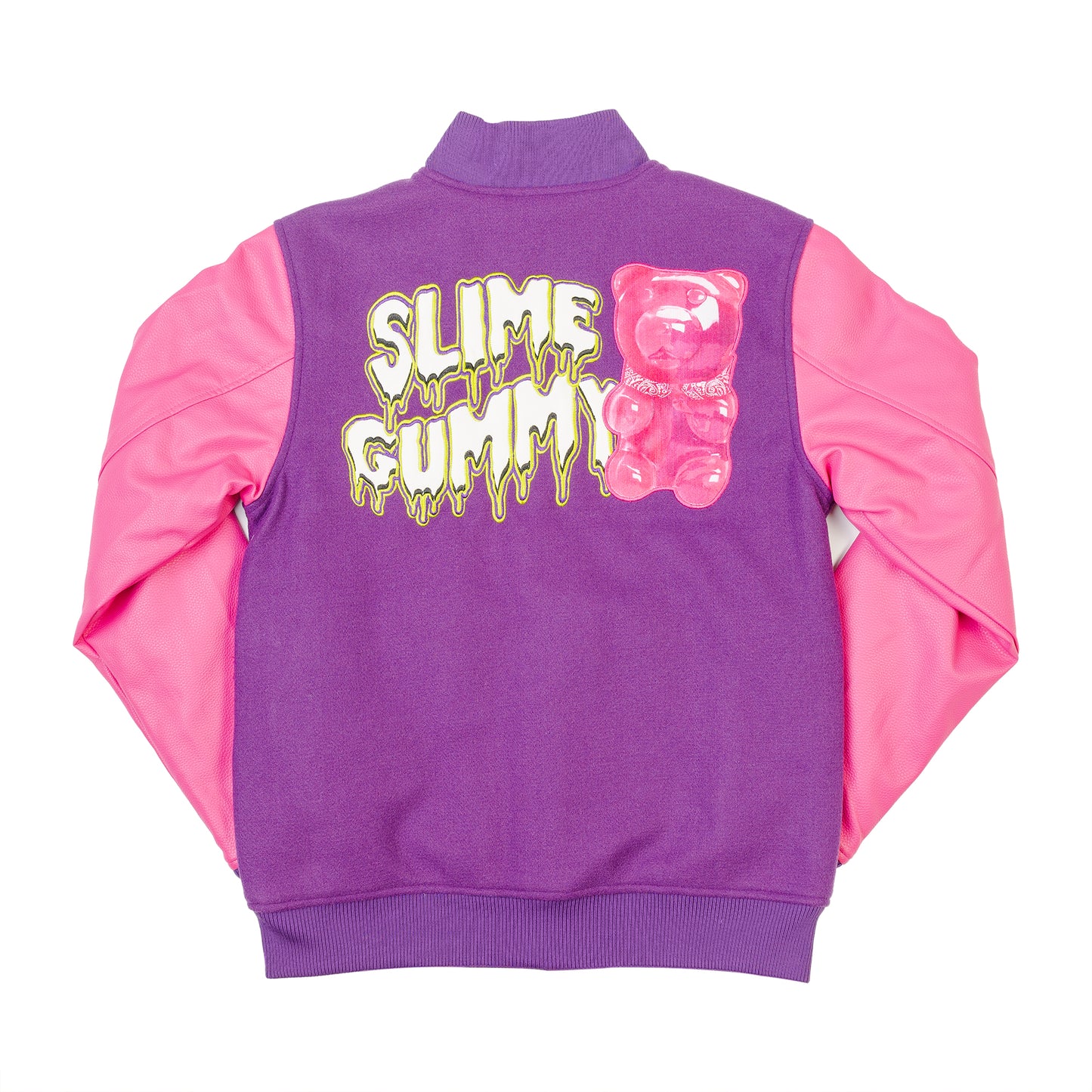 SLIME GUMMY VARSITY JACKET - PURPLE