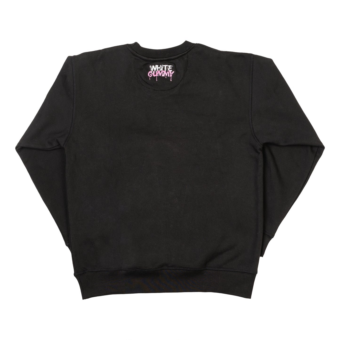 WHITE GUMMY BEAR CREWNECK - BLACK