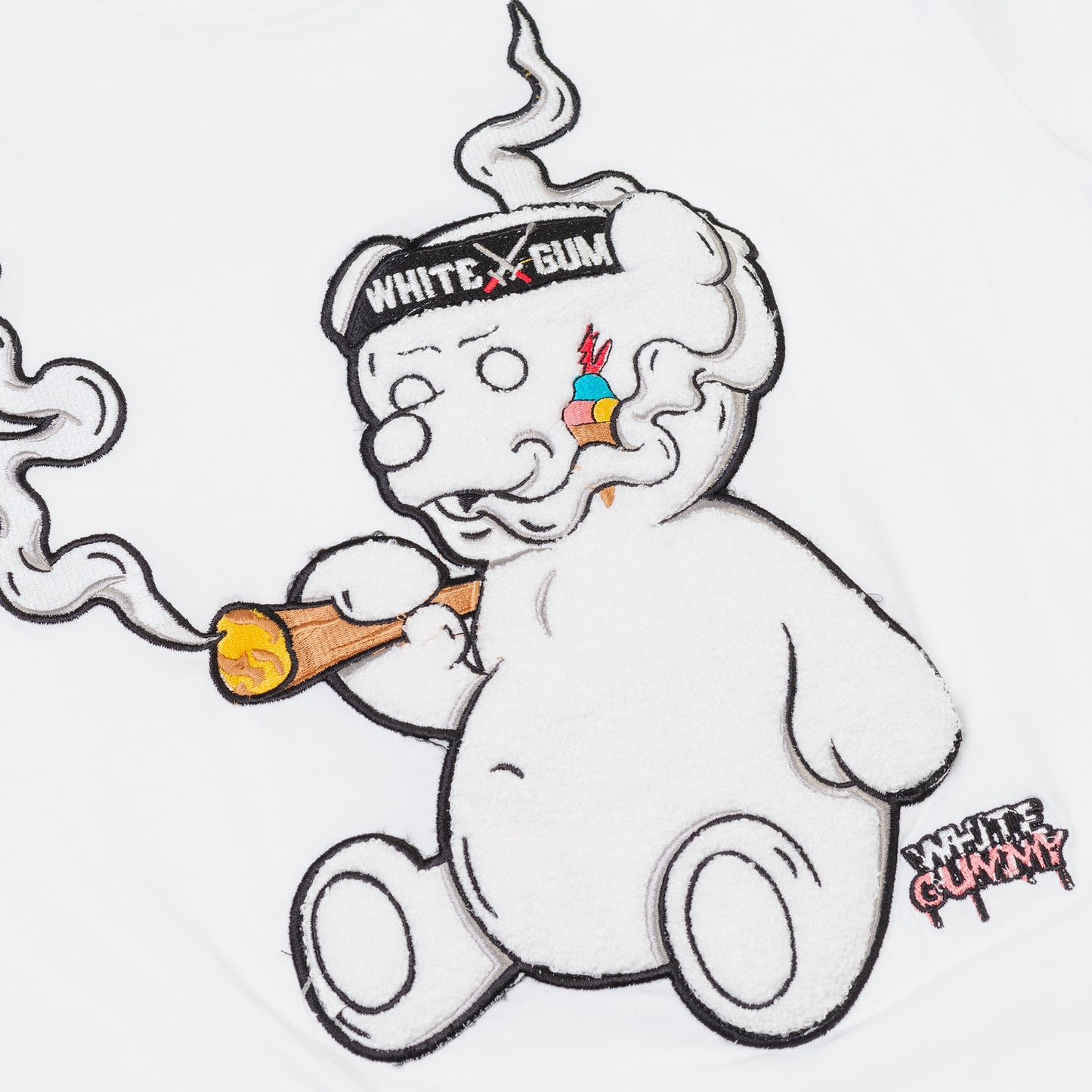 WHITE GUMMY BEAR TEE - WHITE