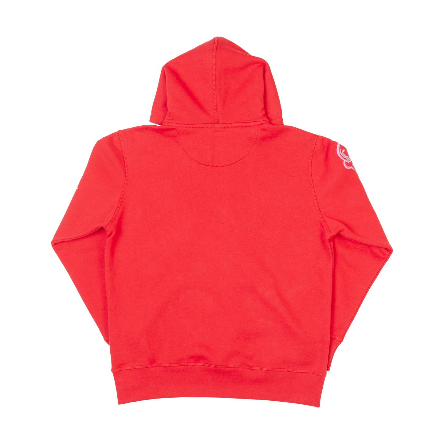 WHITE GUMMY HOODIE - RED