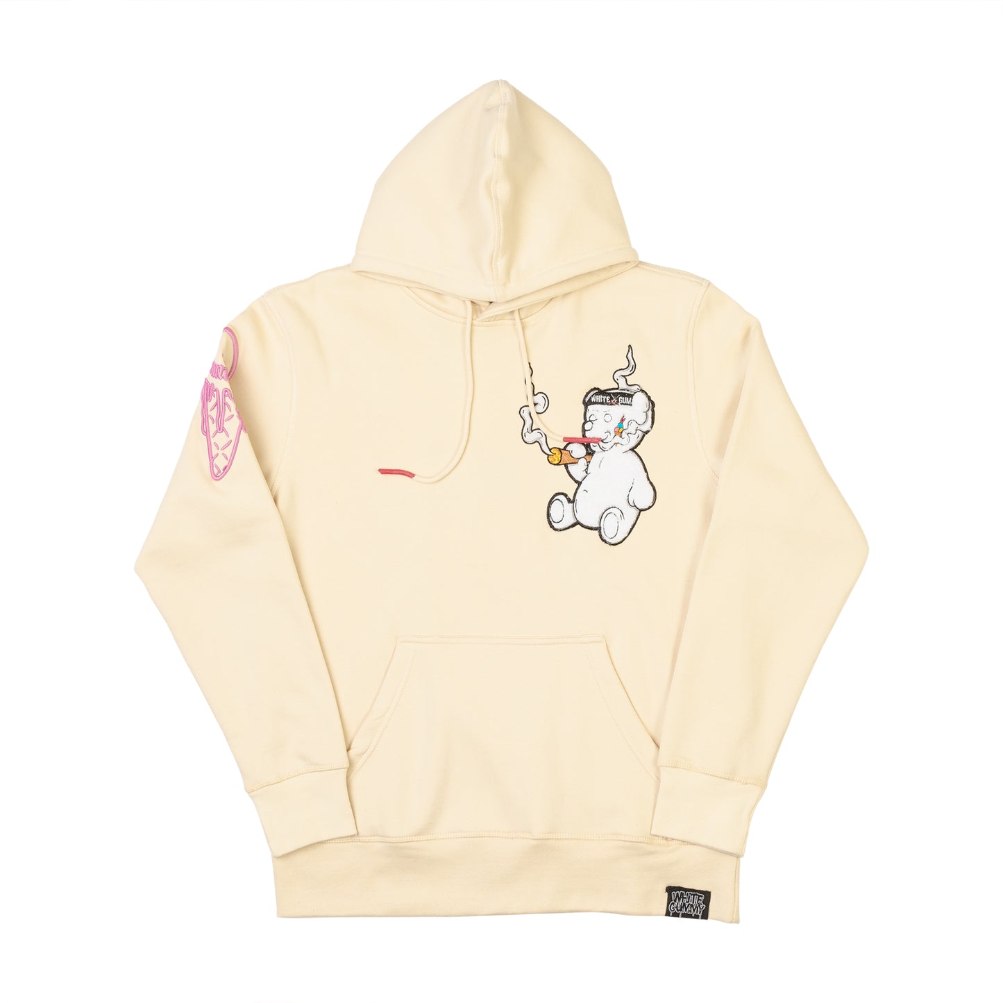 WHITE GUMMY HOODIE - CREAM