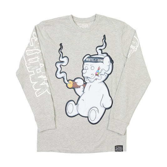 WHOPERZZ LS TEE - HEATHER GREY