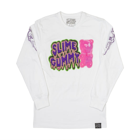 SLIME GUMMY LS TEE - WHITE