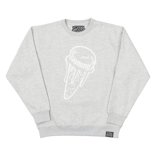 WHOPERZZ LS CREWNECK SWEATSHIRT - HEATHER GREY